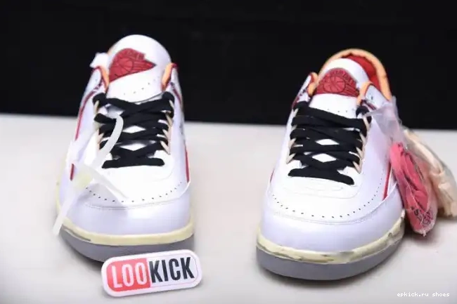 Rep Red White Jordan DJ4375-106 Retro 2 SP Low Off-White 0619
